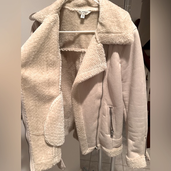 MISS SELFRIDGE stone colour AVIATOR JACKET
SIZE 4 | NEW - Picture 2 of 8
